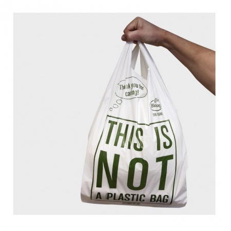 BioBag Torba na zakupy T-shirt 100% kompostowalna 44x30cm, 10 sztuk